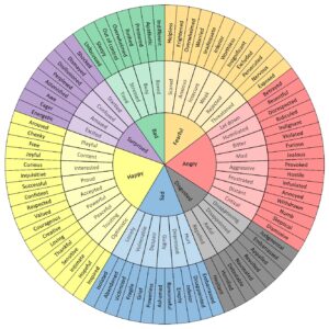 emotional word wheel